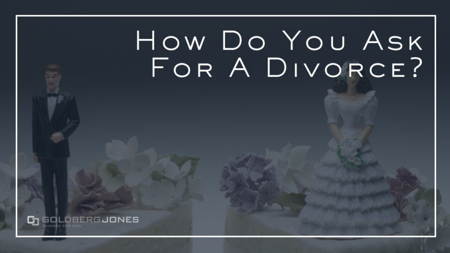 telling your spouse you want a divorce