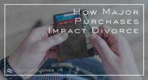 large purchases in divorce