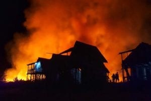 house on fire