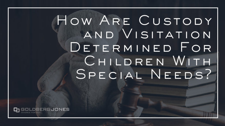 how is custody and visitation determined for special needs children